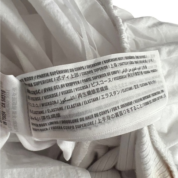 Abercrombie - NEW Mixed Fabric Cut Out Midi Dress Sz M - Picture 12 of 16